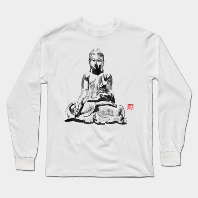 buddha Long Sleeve T-Shirt by pechane